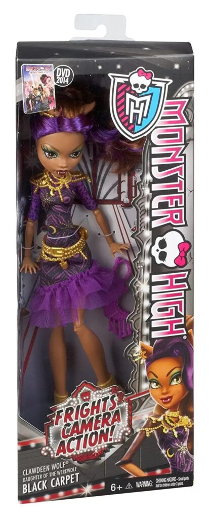 Monster High Generation 1 Frights Camera Action Black Carpet Clawdeen