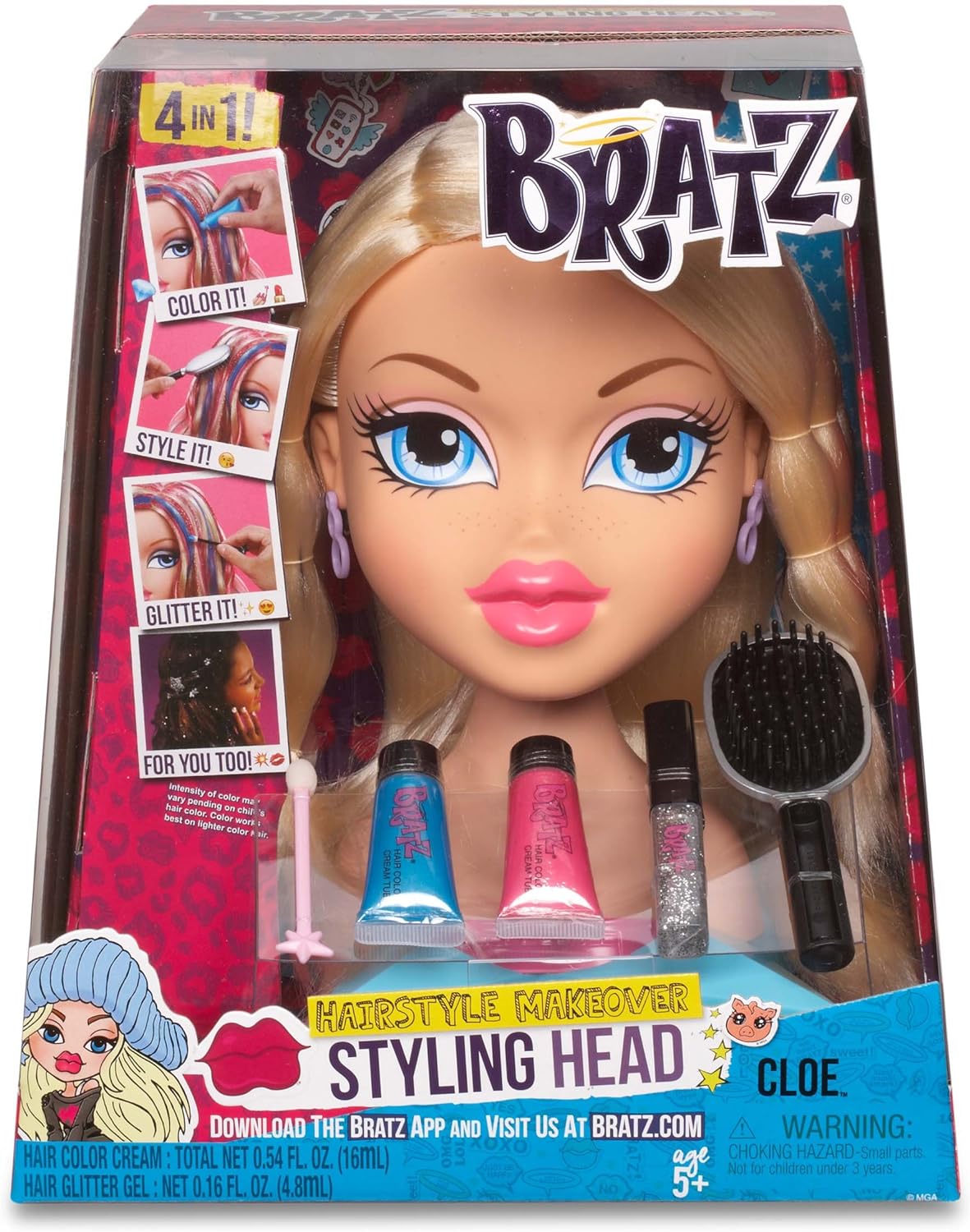 MGA Bratz: Funky Fashion Makeover Cloe Large Styling Head With Star Base 10  Inches -  Canada