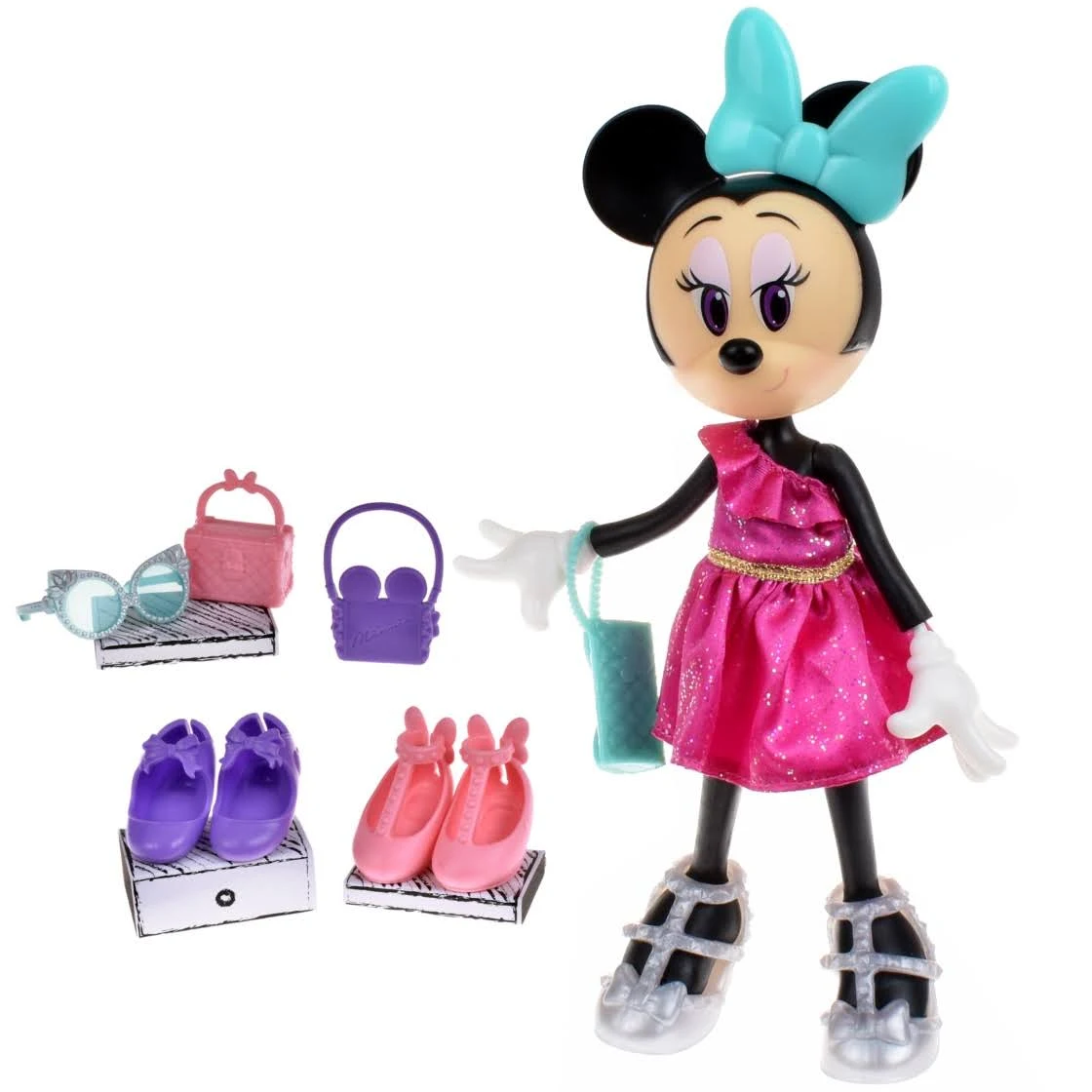 MINNIE MOUSE PERSONAGGIO CM 22 FASHION DOLL CON ACCESSORI 202554