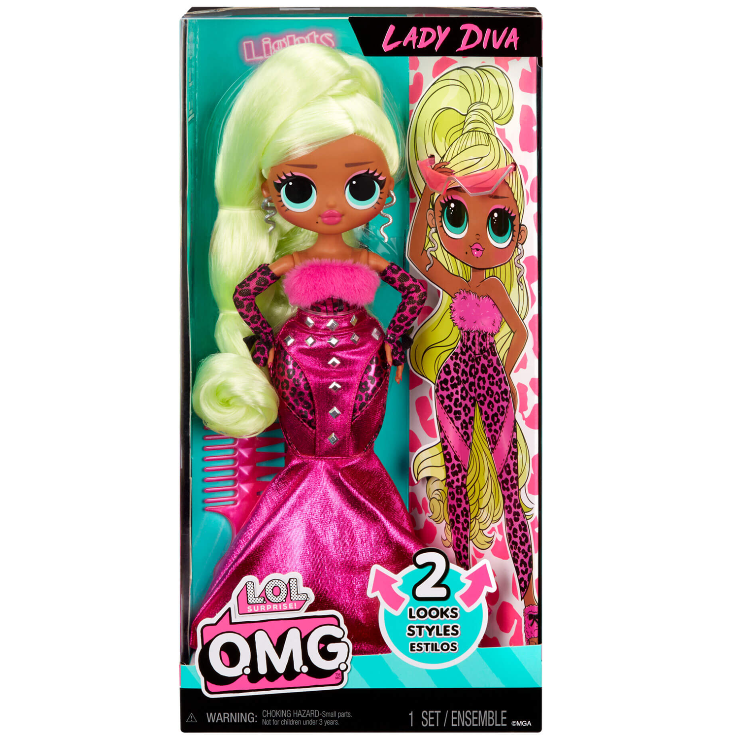 LOL Surprise OMG Lady Diva Fashion Doll with Multiple Surprises