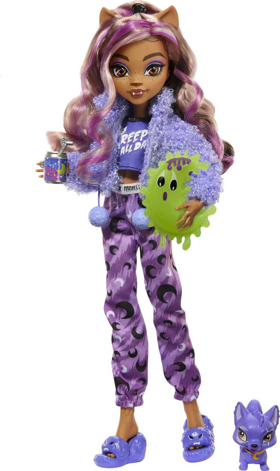 Monster High Doll Clawdeen Wolf With Pet Crescent Generation 3