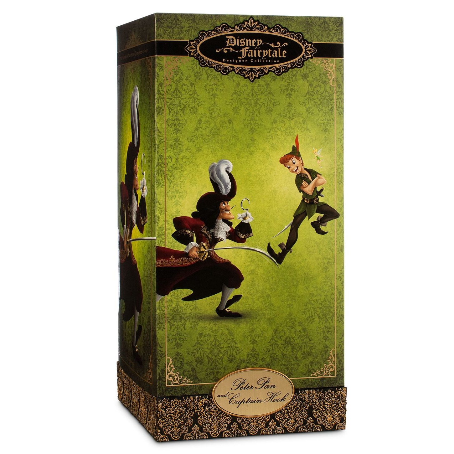 Peter Pan & Captain Hook Doll Set Disney Fairytale Designer Collection IN  HAND