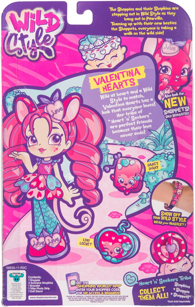 Shopkins Shoppies Wild Style Valentina Hearts