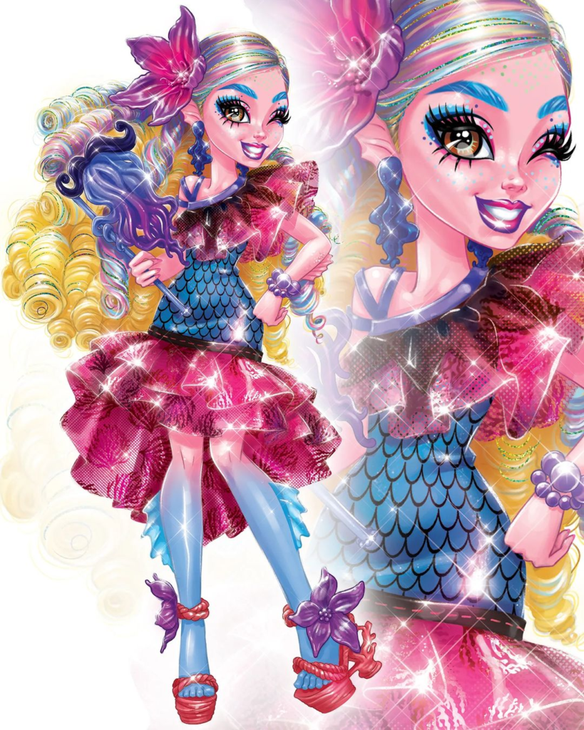 Monster high Blue Lagoon Doll Pink