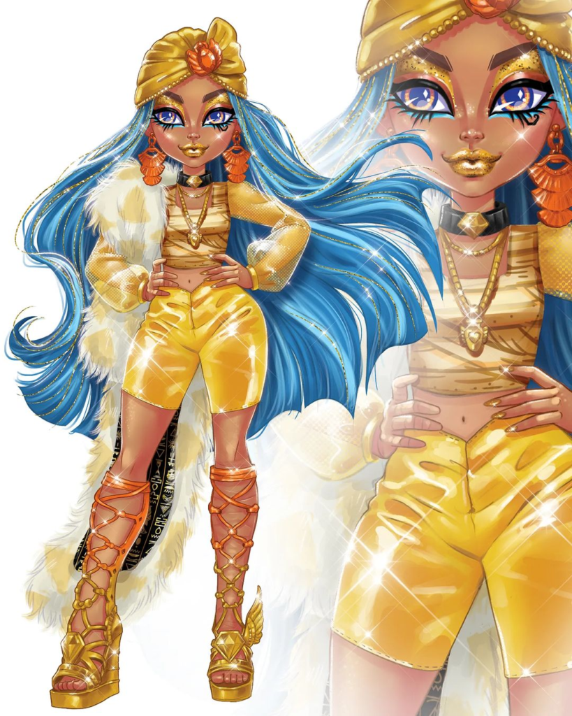 Monster high Cleo De Nile Doll Golden