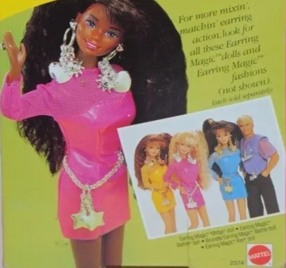 Barbie Earring Magic - Barbie noire - Mattel 1992 (ref.2374)