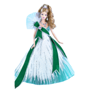 Holiday barbie hot sale green dress