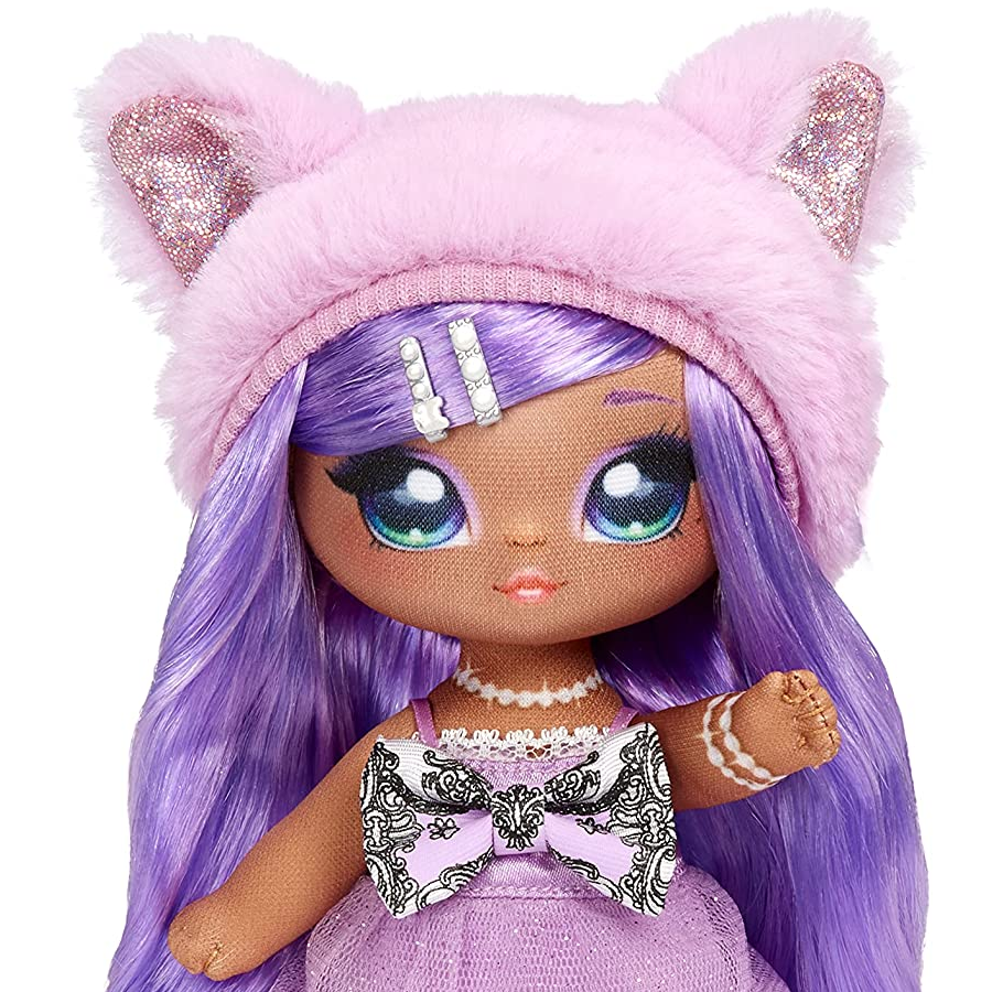 Na Na Na Surprise Lavender Kitty Family Doll Set with 2 Fashion Dolls and 1  Pet