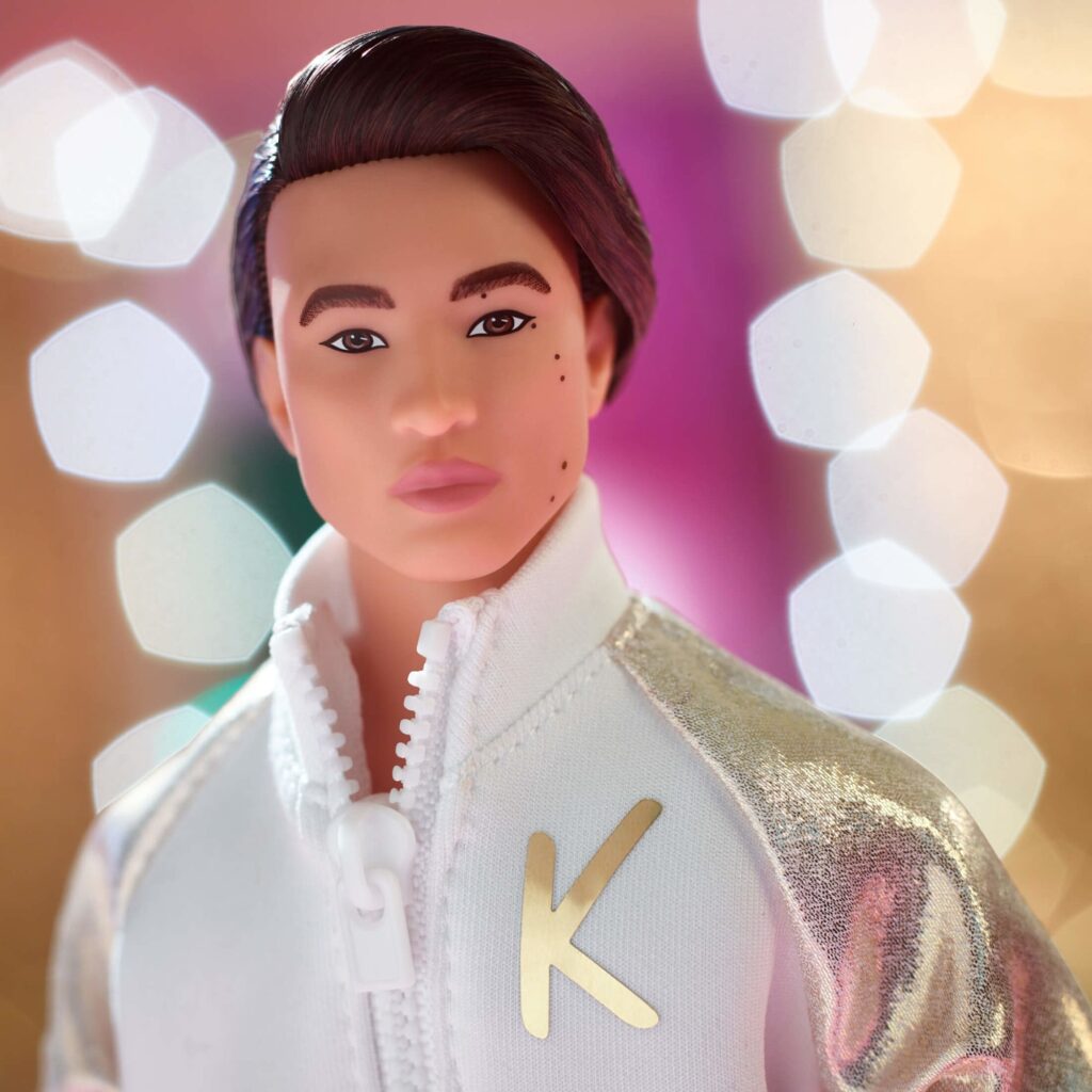 Barbie The Movie Ken Doll in White and Gold selling Tracksuit Brand New 2023