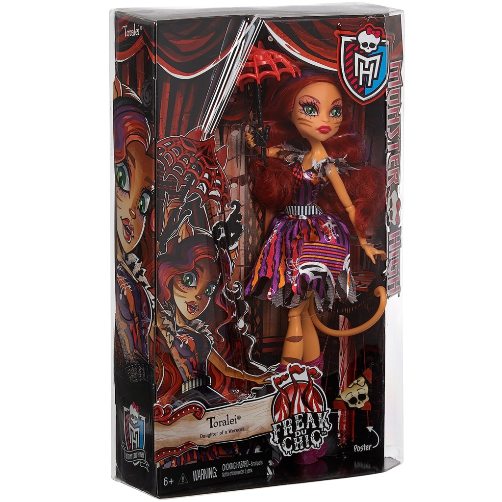 Monster High Freak du Chic Toralei Stripe Werecat Doll outlet Girl Toy