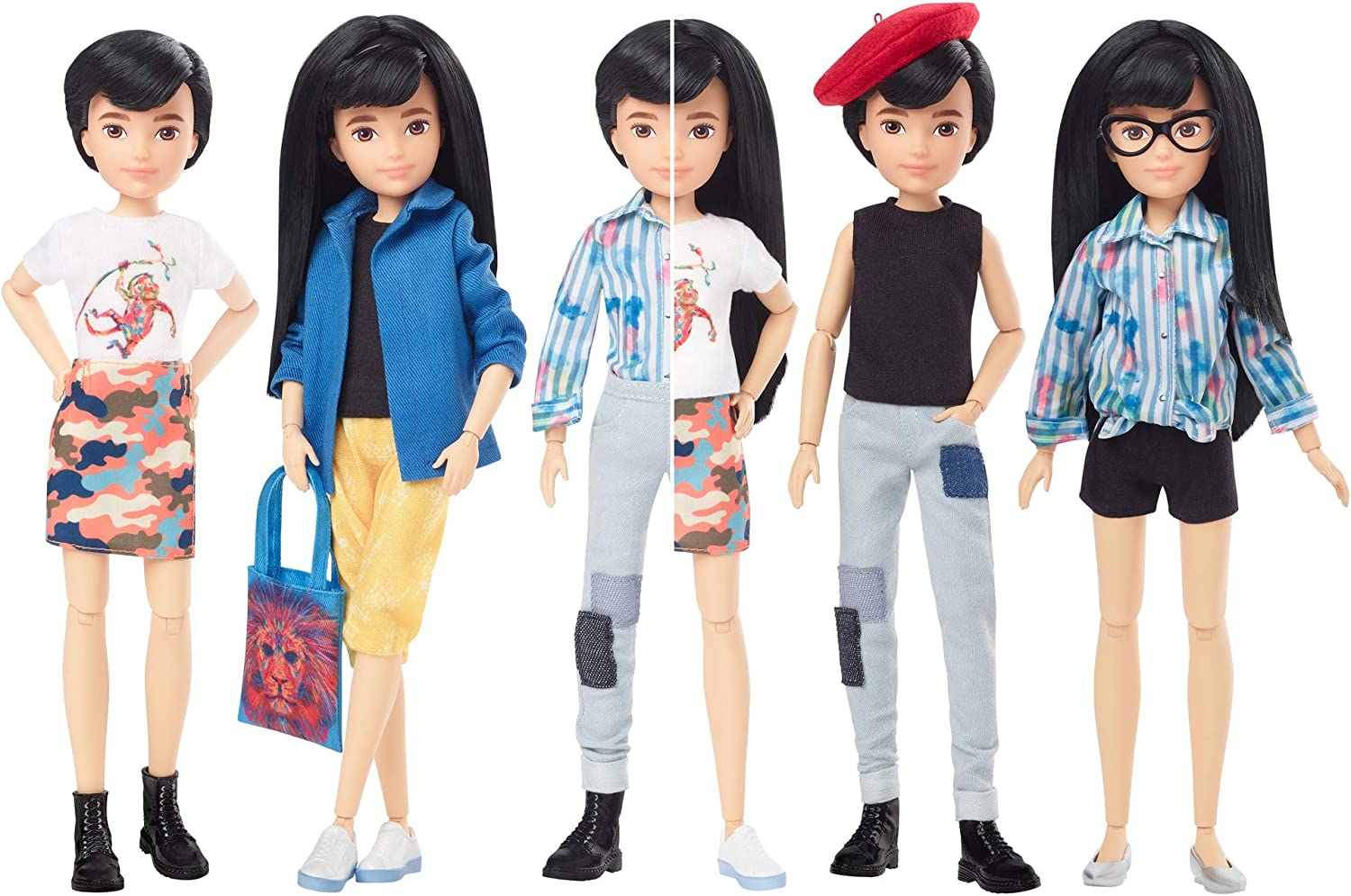 Creatable World Deluxe Character Kit DC-557 uñeca personalizable con
