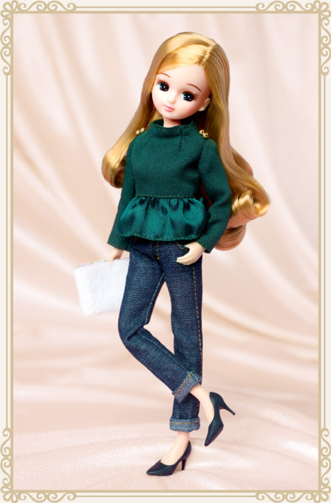 Licca-chan LiccA Stylish Doll Collection Olive peplum style -