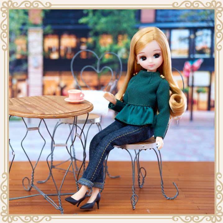 Licca-chan LiccA Stylish Doll Collection Olive peplum style -