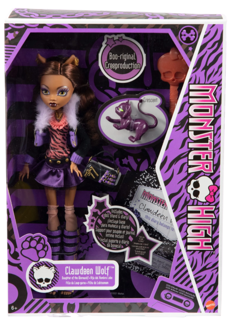 Rare First Wave Clawdeen Pre claw w/stand & online accessories