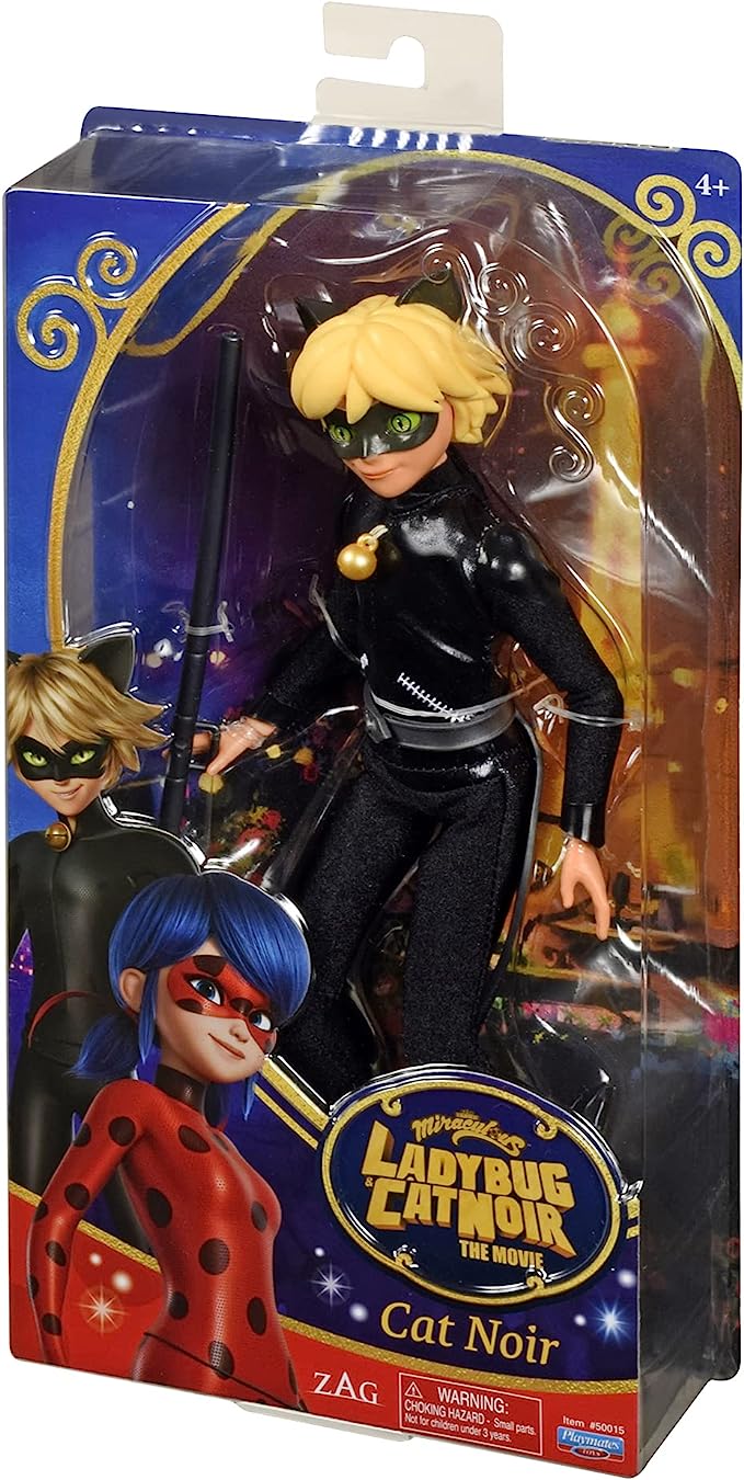 Boneco Cat Noir Miraculous The Movie Playmates Brinquedo 50015 em