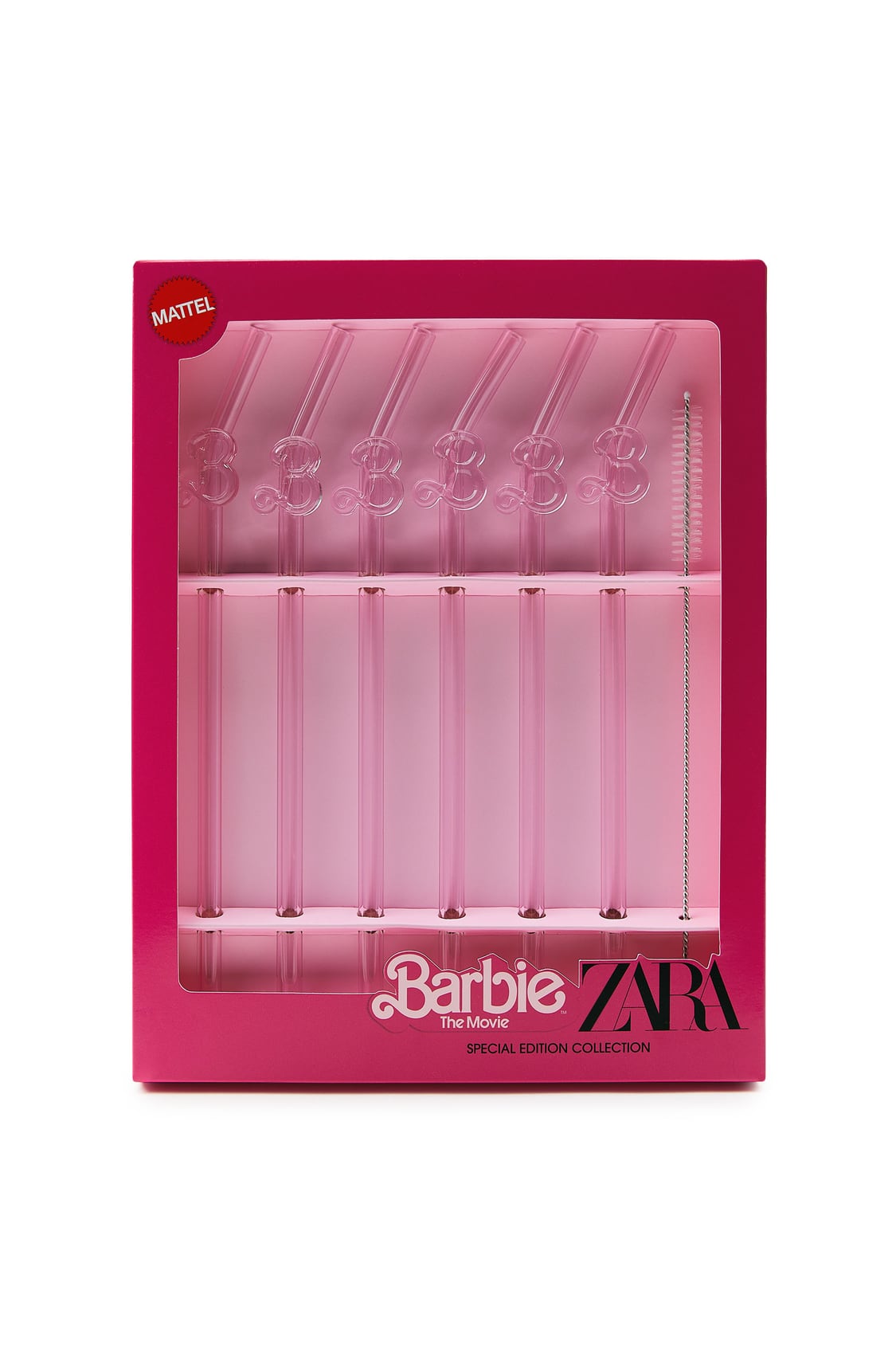 Barbie 2023 Barbie the Movie Merchandise Zara Set of 6 Straws 