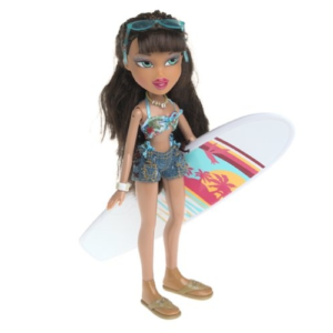 Bratz Doll Sun kissed Summer Sasha with Surf Board and accessories