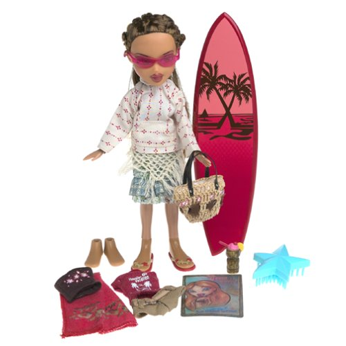 Bratz Sun Kissed Summer Yasmin Doll W Bikini Surf Board
