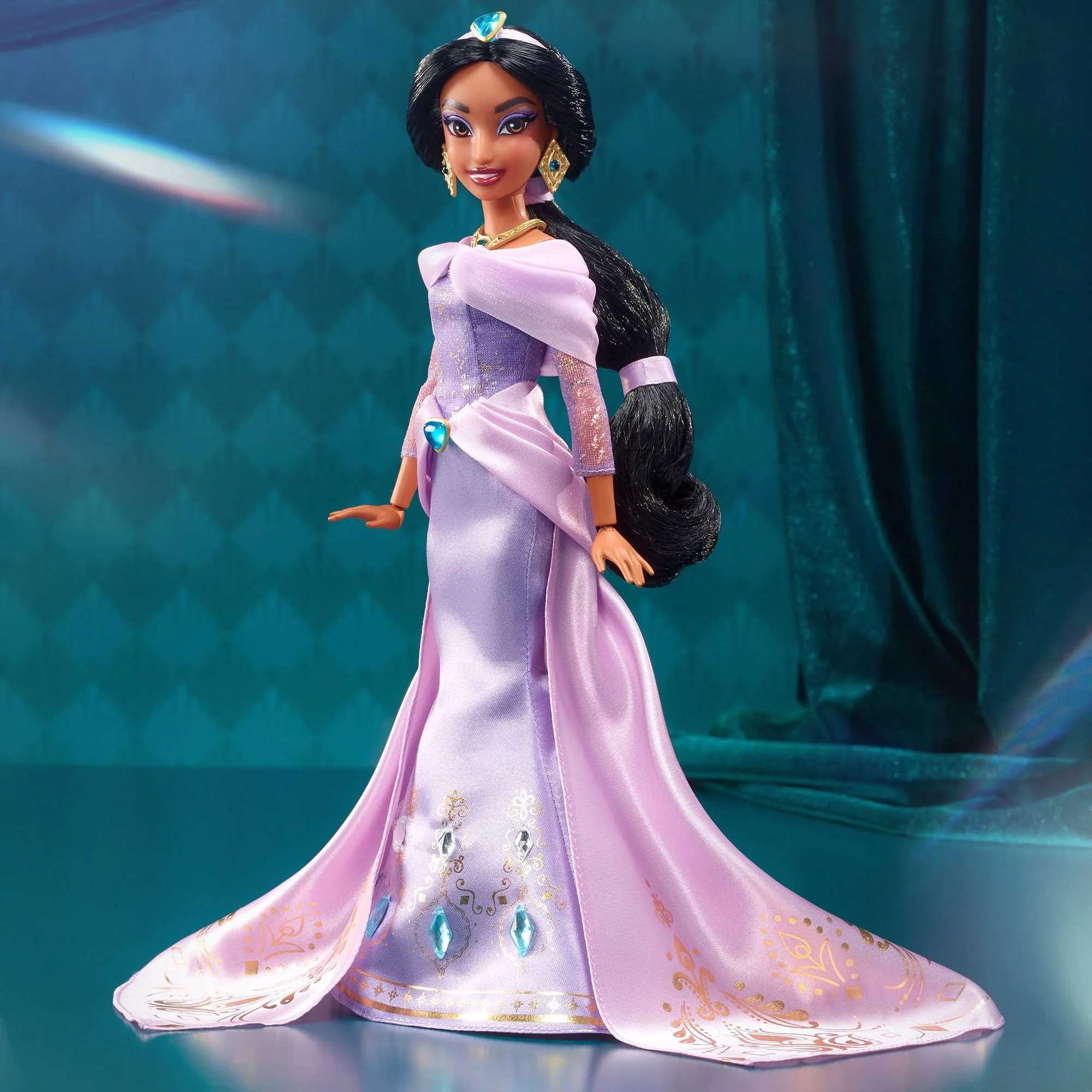 open lace back dress Amazon.com: Disney Collectible Princess Jasmine Small Doll in Pink Dress  Inspired by Disney's Aladdin Live-Action Movie, Toy for Kids Ages 3 & Up,  3.5