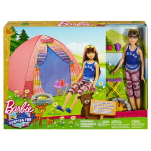 Barbie camping fun skipper doll best sale & chelsea doll camping set