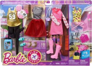 Barbie pink best sale passport fashion set