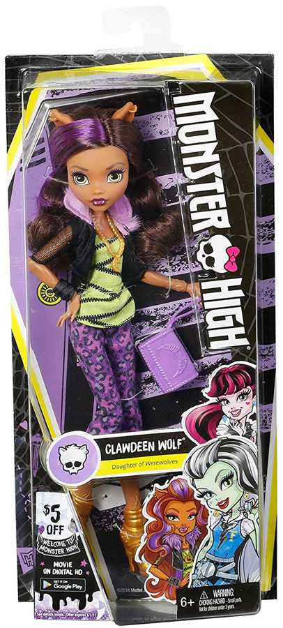 Monster High Welcome to Monster High Clawdeen Wolf Doll 