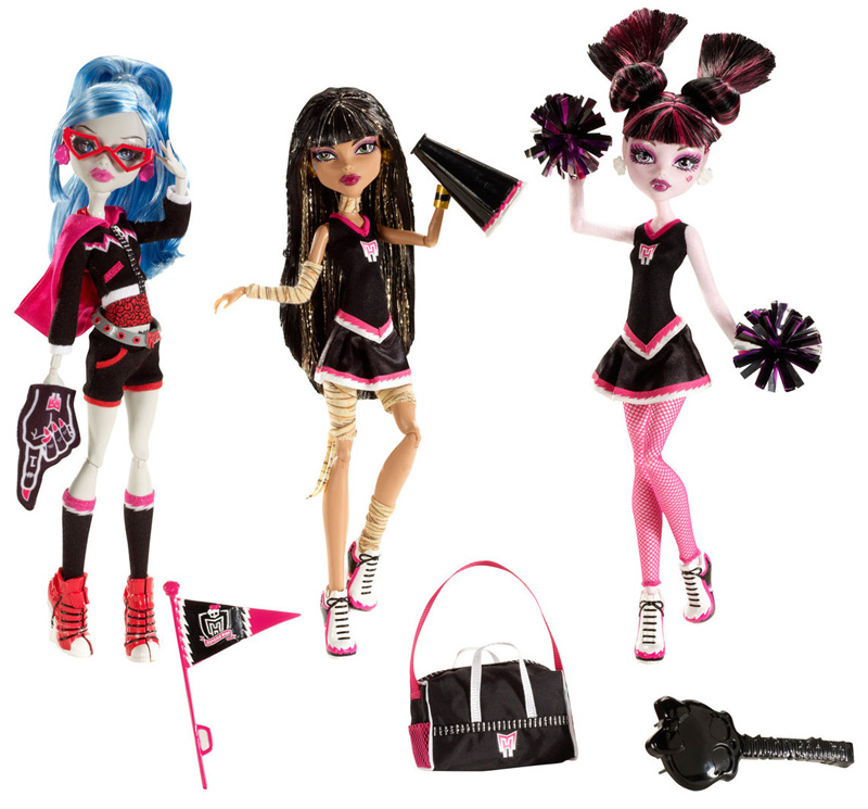 Monster High Doll fashion ghoulia yelps fearleading