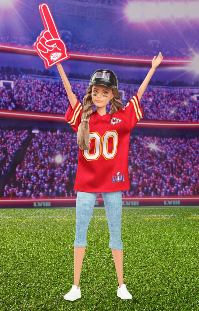 Barbie 2024 NFL Super Bowl Champion Doll Kansas City Chiefs