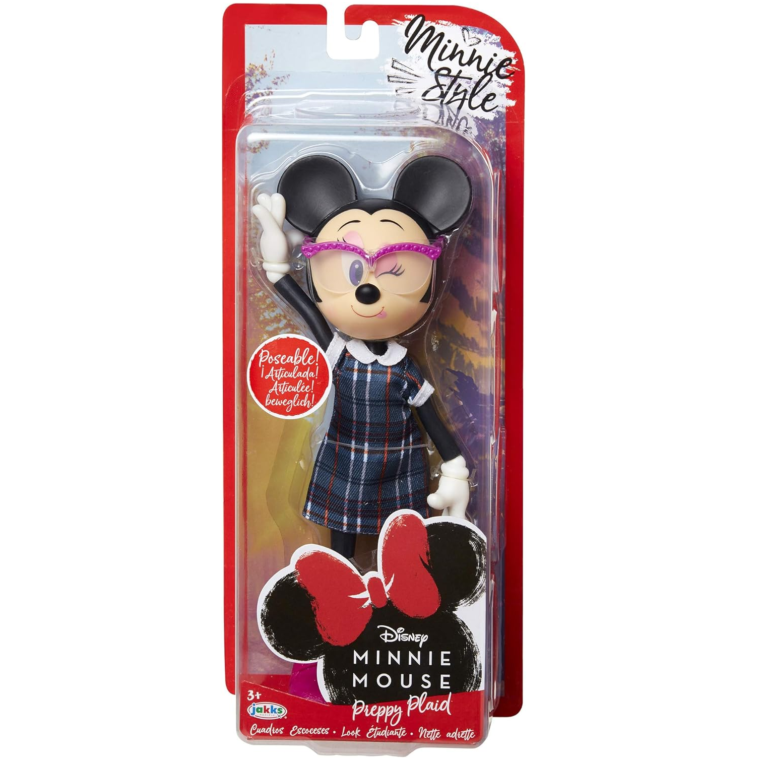 Disney Minnie Mouse Preppy Plaid Fashion Doll