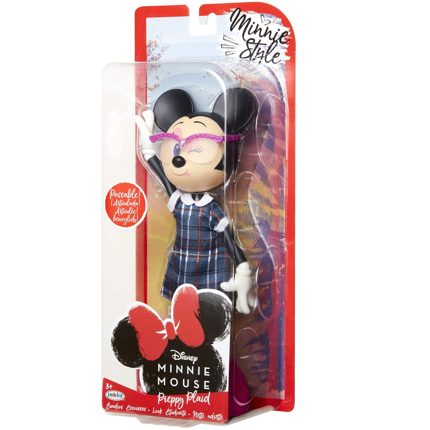 Disney Minnie Mouse Preppy Plaid Fashion Doll