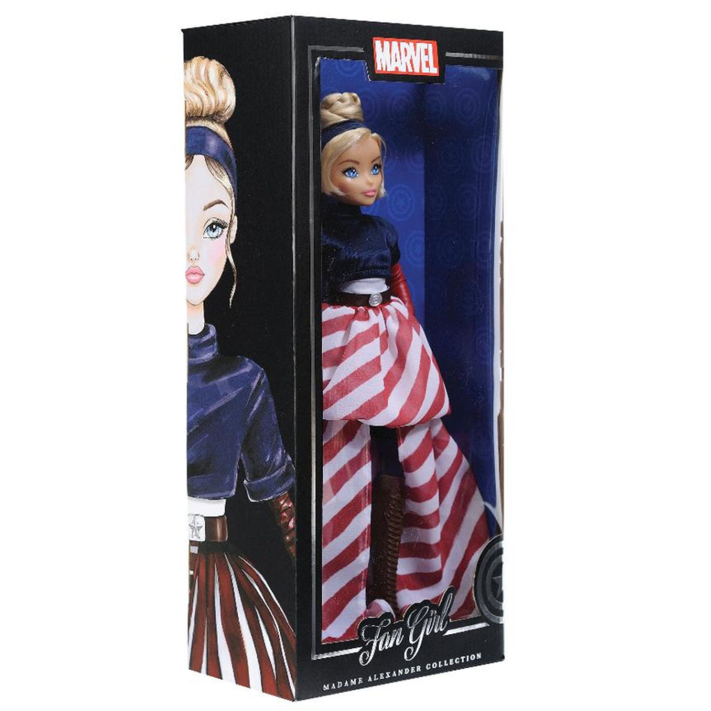 Marvel Fan Girl Captain America Doll 