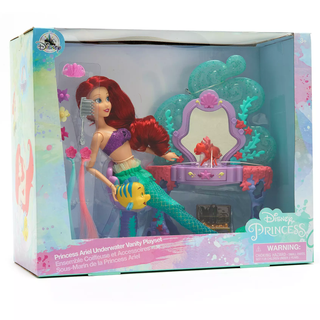 Disney Classic Dolls 2021 Ariel Underwater Vanity Playset